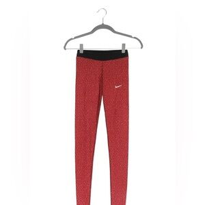 Nike size XS black and red Women’s running tights. Yoga Athletics Workout